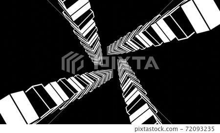 具有黑白方塊，簡單粒子的摘要[其他版本] 72093235