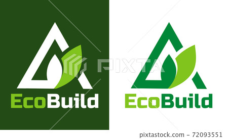 Home building logo and symbols. Eco Real estate vector logo. 72093551