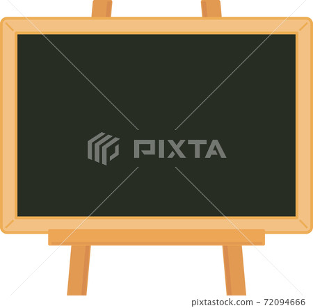Blackboard leaning against the easel 72094666
