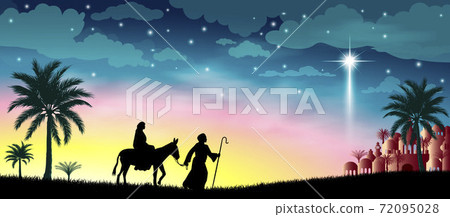 Journey of the Virgin Mary and Joseph 72095028