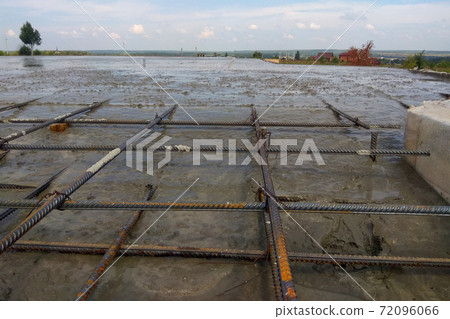 Concreting of Iron Armature Preparation for Building Construction Concreting of Iron Armature Preparation for Building Construction 72096066