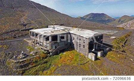 攀登麻生山（高岳/中岳）“淺水峽空中纜車火山口東站的鳥瞰圖” 72096636