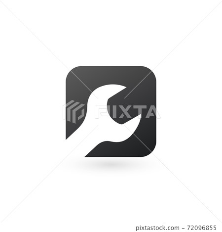 wrench web button or logo. repair workshop, customize button. technical tool icon. equipment label. Stock vector illustration isolated on white background. wrench web button or logo. repair workshop, customize button. technical tool icon. equipment label. Stock vector illustration isolated on white background. 72096855