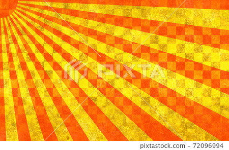 Red radiation golden background sun old paper material 72096994