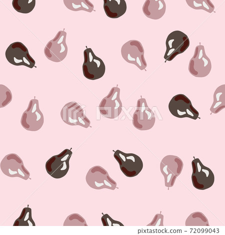 Random seamless pattern with pale pear... - Stock Illustration ...