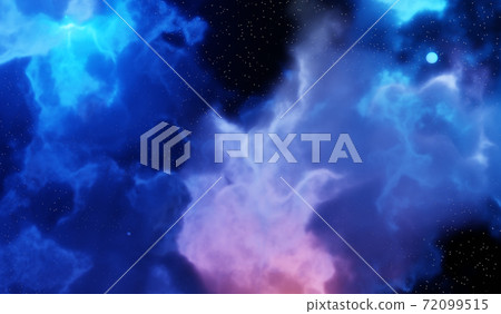 Nebula and galaxies in space. Abstract cosmos 2021 concept background Nebula and galaxies in space. Abstract cosmos 2021 concept background 72099515