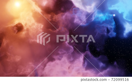 Nebula and galaxies in space. Abstract cosmos background Nebula and galaxies in space. Abstract cosmos background 72099516