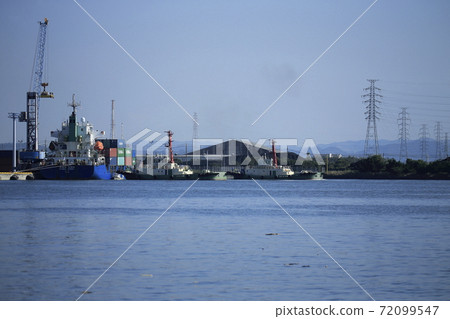 Omuta City Miike Port Harbor container ship, 72099547