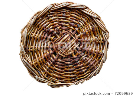 Texture of a wicker basket close-up. Abstract background with a wood pattern. Texture of a wicker basket close-up. Abstract background with a wood pattern. 72099689