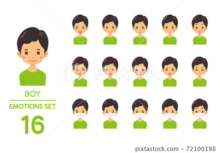 16件套男孩的面部表情 72100198