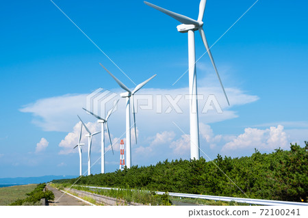 Blue sky and windmill Blue sky and windmill 72100241