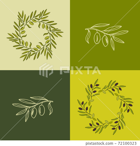 Olive branches set Olive branches set 72100323