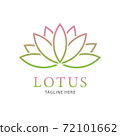 Lotus flower logo template. 72101662