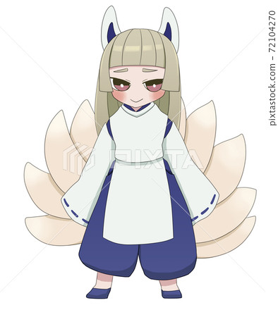 Nine-tailed fox boy shy 72104270