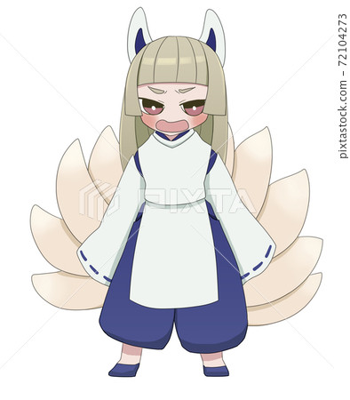 九尾狐男孩生氣 九尾狐男孩生氣 72104273