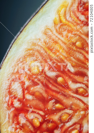 Macro photo of figs in the section 72104805