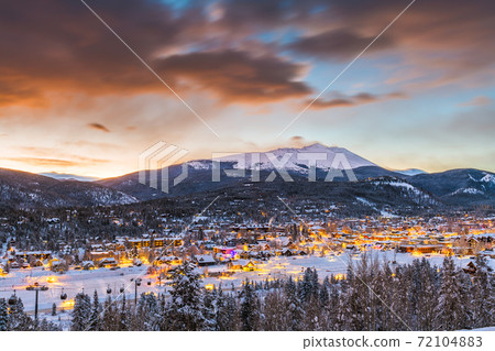 Breckenridge, Colorado, USA in Winter 72104883
