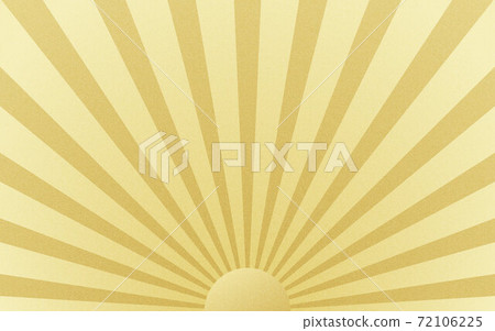 日式背景紋理日本紙金箔金箔金太陽光線太陽背景素材 72106225