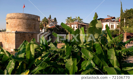 Ancient castle in old town Kaleici, Antalya. Ancient castle in old town Kaleici, Antalya. 72106770