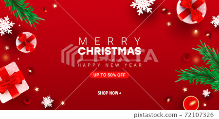 2021 minimal Merry Christmas and Happy New Year vector illustration with decor gift box, snow, christmas pine on gradient background for poster, holiday banner, flyer, stylish brochure, greeting card. 2021 minimal Merry Christmas and Happy New Year vector illustration with decor gift box, snow, christmas pine on gradient background for poster, holiday banner, flyer, stylish brochure, greeting card. 72107326