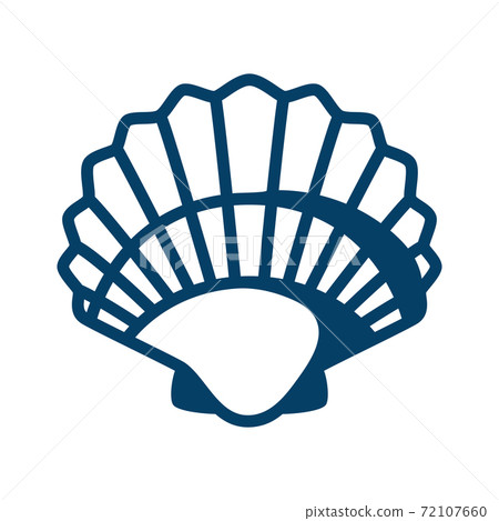 Illustration of seashell. 72107660