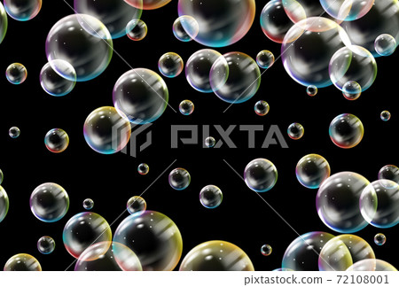 Soap bubbles seamless pattern. Vector Soap bubbles seamless pattern. Vector 72108001
