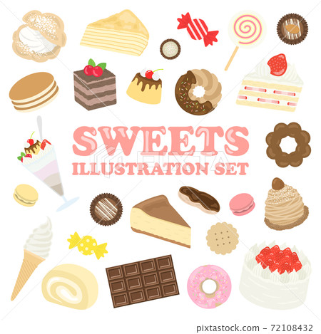 Sweets illustration set 72108432