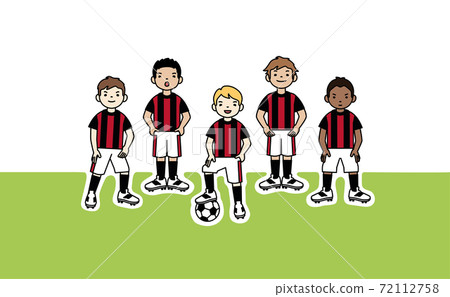 teams with green and black colors clipart