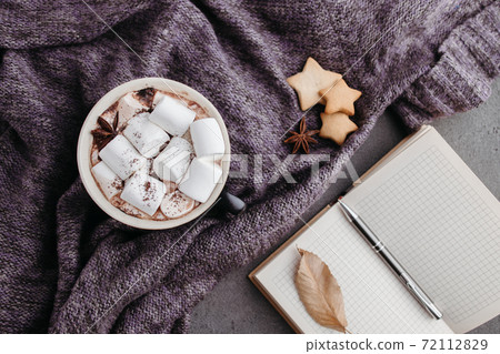 Autumn composition background. Creative workspace Autumn composition background. Creative workspace 72112829