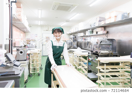 在超市後面工作的人 在超市後面工作的人 72114684