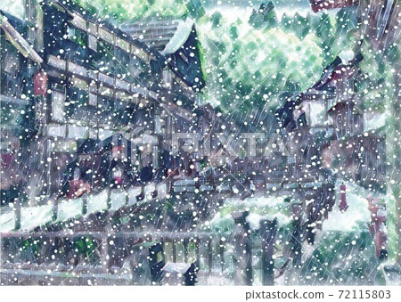 銀山溫泉下雪 72115803