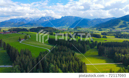 Wonderful Bavarian landscape in the German Alps - Allgau district Wonderful Bavarian landscape in the German Alps - Allgau district 72117093