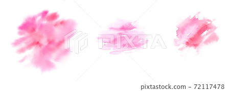 Watercolor texture pink set 72117478
