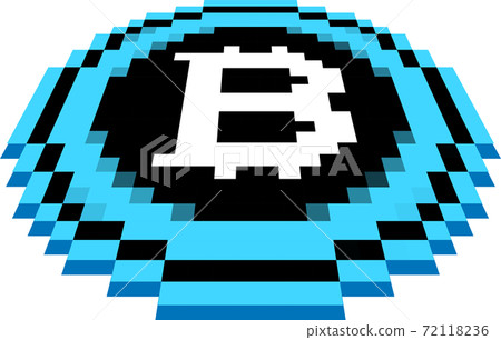 Bitcoin virtual currency One currency placed on a flat surface 72118236