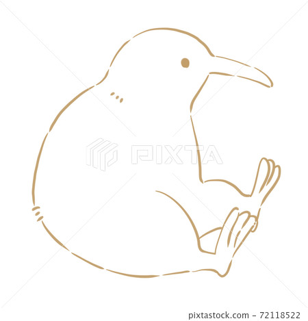 Kiwi * White paint in line art Kiwi * White paint in line art 72118522