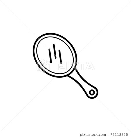 Mirror icon flat vector illustration Mirror icon flat vector illustration 72118836