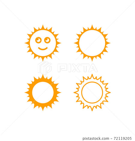 Set of sun icon vector illustration 72119205