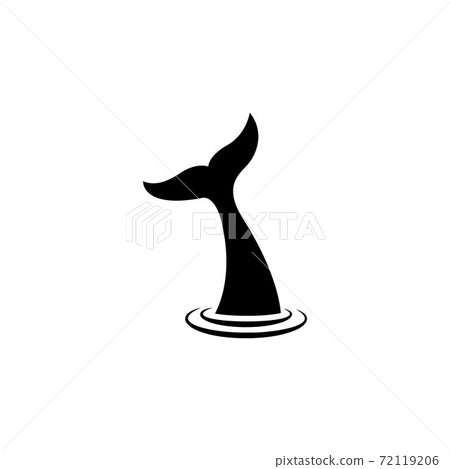 Whale tail icon vector illustration 72119206