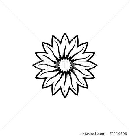 Abstract flower icon vector illustration 72119208