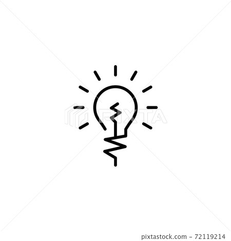 Bulb lamp icon vector illustration 72119214