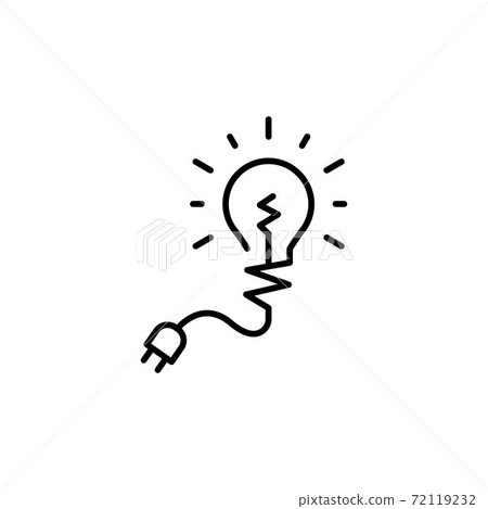 Bulb lamp icon vector illustration 72119232