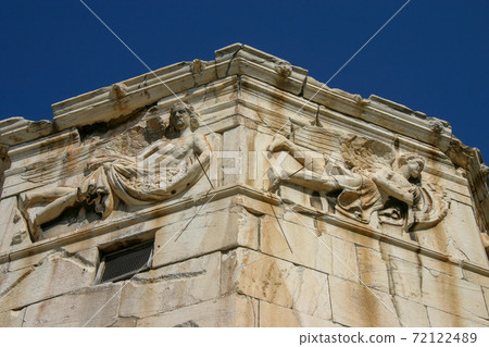 Wind gods decorated in the freeze of the wind tower in Athens (Zepulos on the left, Lips on the right) Wind gods decorated in the freeze of the wind tower in Athens (Zepulos on the left, Lips on the right) 72122489