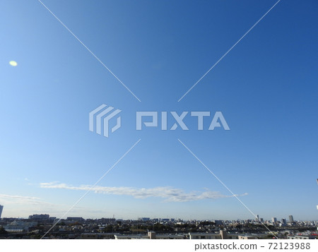 It's good! .. .. The deep blue sky! .. .. The city of Funabashi! .. .. 640,000 cities! .. .. (Laughter). .. 72123988