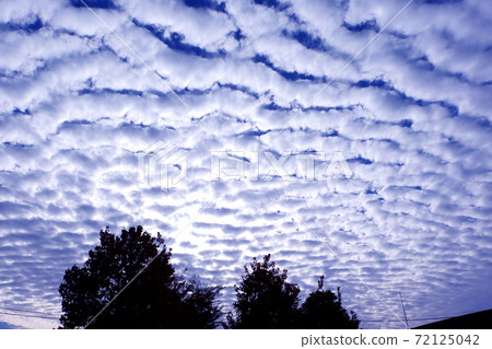 Autumn scale cloud wavy cloud 72125042