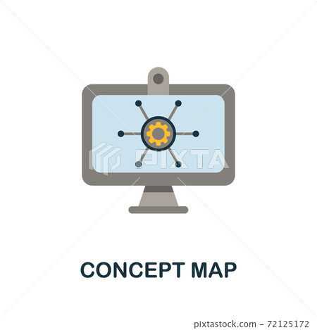Concept Map flat icon. Simple element from project management collection. Creative Concept Map icon for web design, templates, infographics and more Concept Map flat icon. Simple element from project management collection. Creative Concept Map icon for web design, templates, infographics and more 72125172