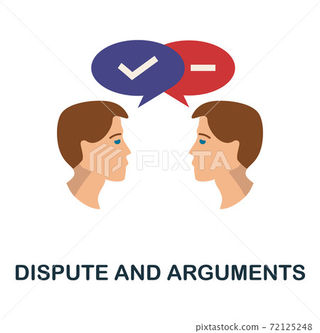 Dispute And Arguments icon. Simple element from personality collection. Creative Dispute And Arguments icon for web design, templates, infographics and more 72125248