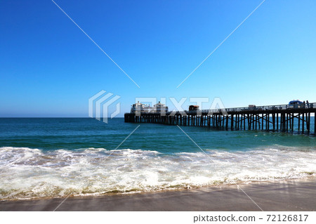 Malibu Lagoon State Beach in Malibu, California, USA. Malibu Lagoon State Beach in Malibu, California, USA. 72126817