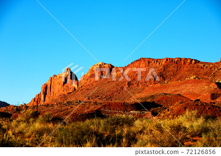 Amazing spring sunset in the Nevada desert , USA. Amazing spring sunset in the Nevada desert , USA. 72126856