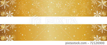 Winter snow banner golden background wallpaper illustration material set 72126900
