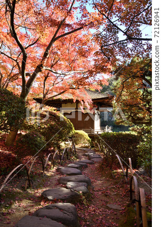 和歌山城秋葉在秋葉谷花園 72126941